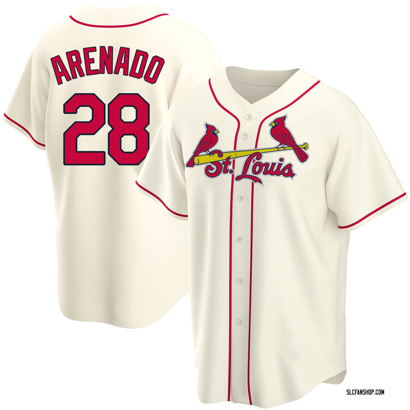 Cream Nolan Arenado Men's St. Louis Cardinals Alternate Jersey - Replica  Big Tall - St. Louis Store